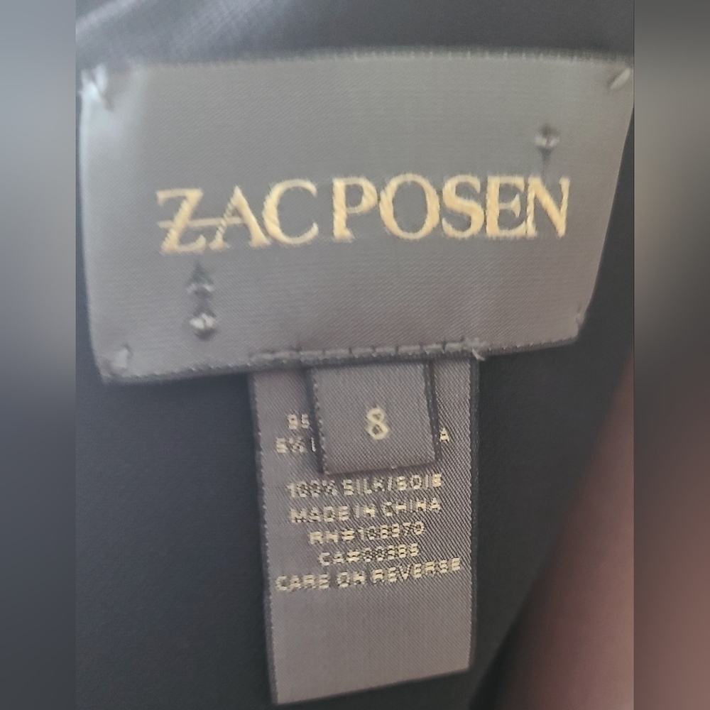 NWOT Zac Posen Black Silk Dress - Picture 6 of 6